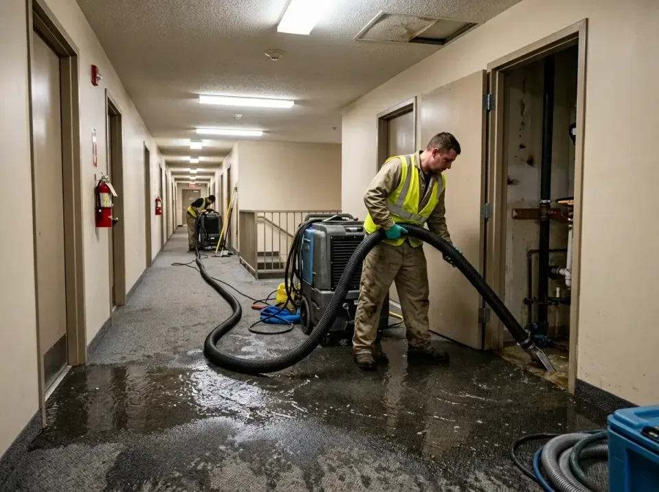 multi-unit-apartment-hallway-f-005 — frequently asked questions, Emergency Burst Pipe Water Extraction & Removal in Slaughte…